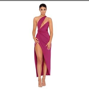 Oh Polly Beat The Ruche Maxi Dress